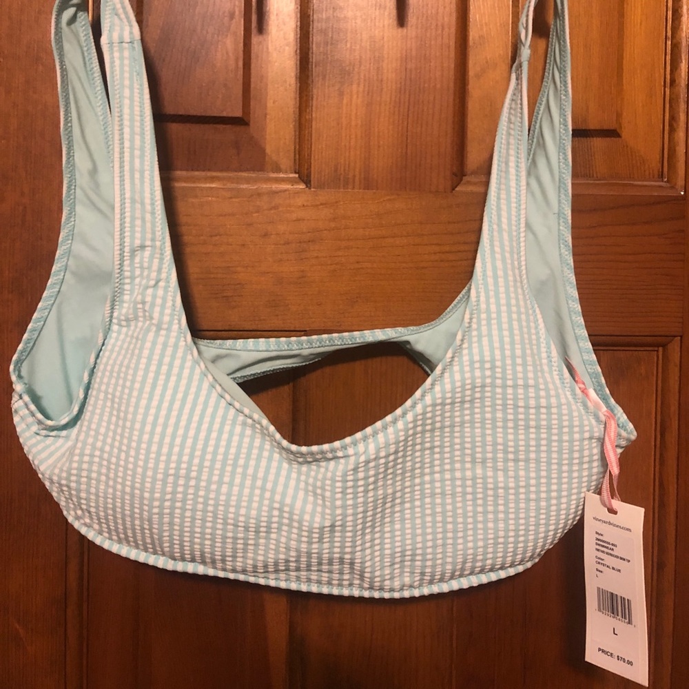 Vineyard Vines Seersucker Bikini Top